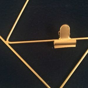 Dull gold clip wall frame